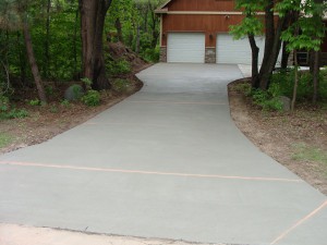 Concrete Driveway - 2 Car Garage