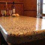 Beautifully designed concrete countertop from Templin Concrete Construction