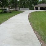 long residential concrete driveway