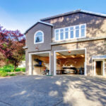 Concrete driveway