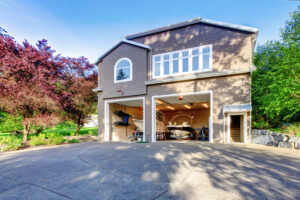 Concrete driveway