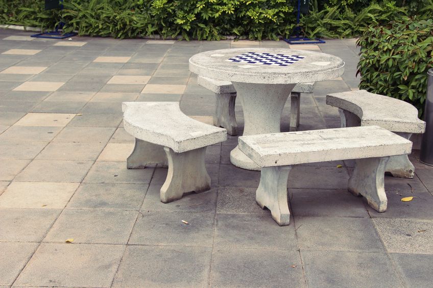 concrete stamped patio