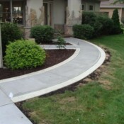 Sidewalk from driveway to house